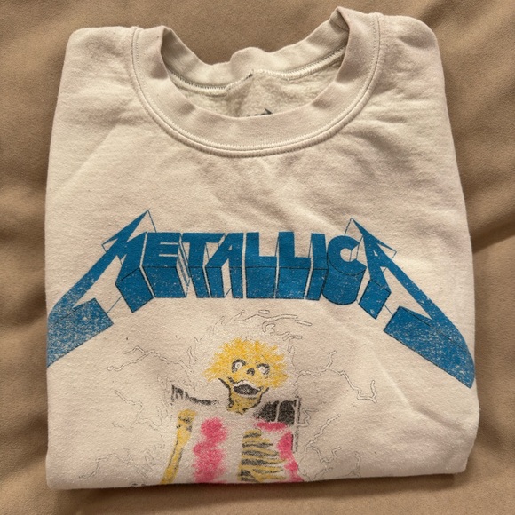 Vintage Metallica Sweatshirt (Cream) - Picture 1 of 6